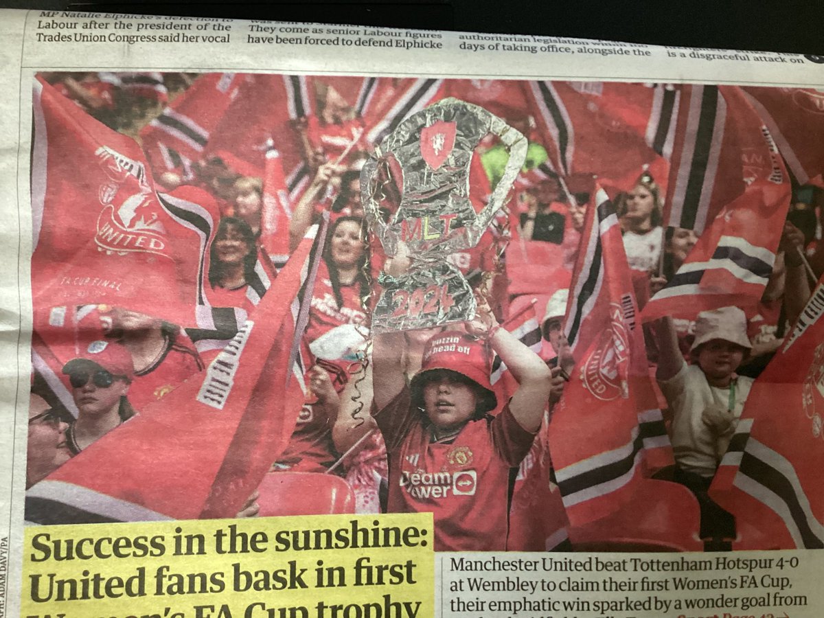 We have a Y6 celebrity, well done Annabel (and <a href="/ManUtdWomen/">Manchester United Women</a>!). ⚽️ 🏆