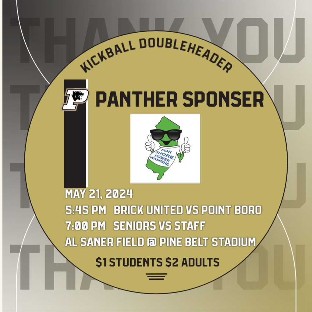 We are excited to introduce our newest Panther Sponsor, "For Shore Power Washing"! Be sure to show them some support by giving them a follow on social media @forshorepowerwashing.