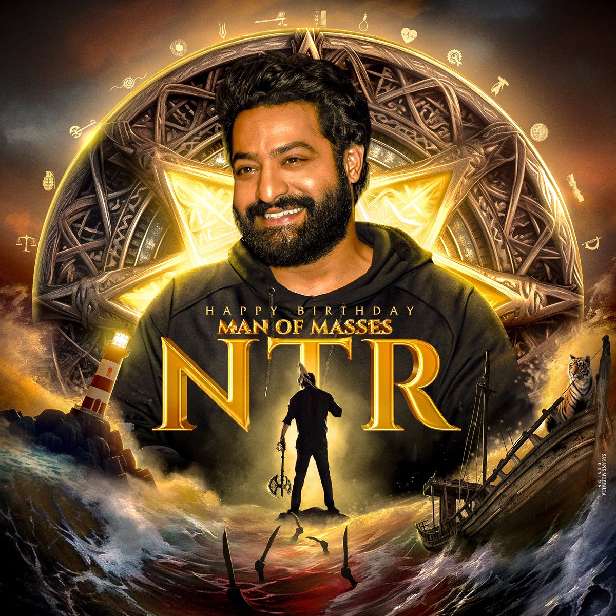 The Biggest Mass Hero Of The Country, Inspirational Persona To Upcoming Generations, The Legendary Actor Of Indian Cinema, The Dancing Dynamite, THE MAN OF MASSES @tarak9999 Celebrating His Birthday On May 20th 🐯 Here's The #NTRBirthdayCDP To Celebrate ✊ PC : @sasankmuppalla