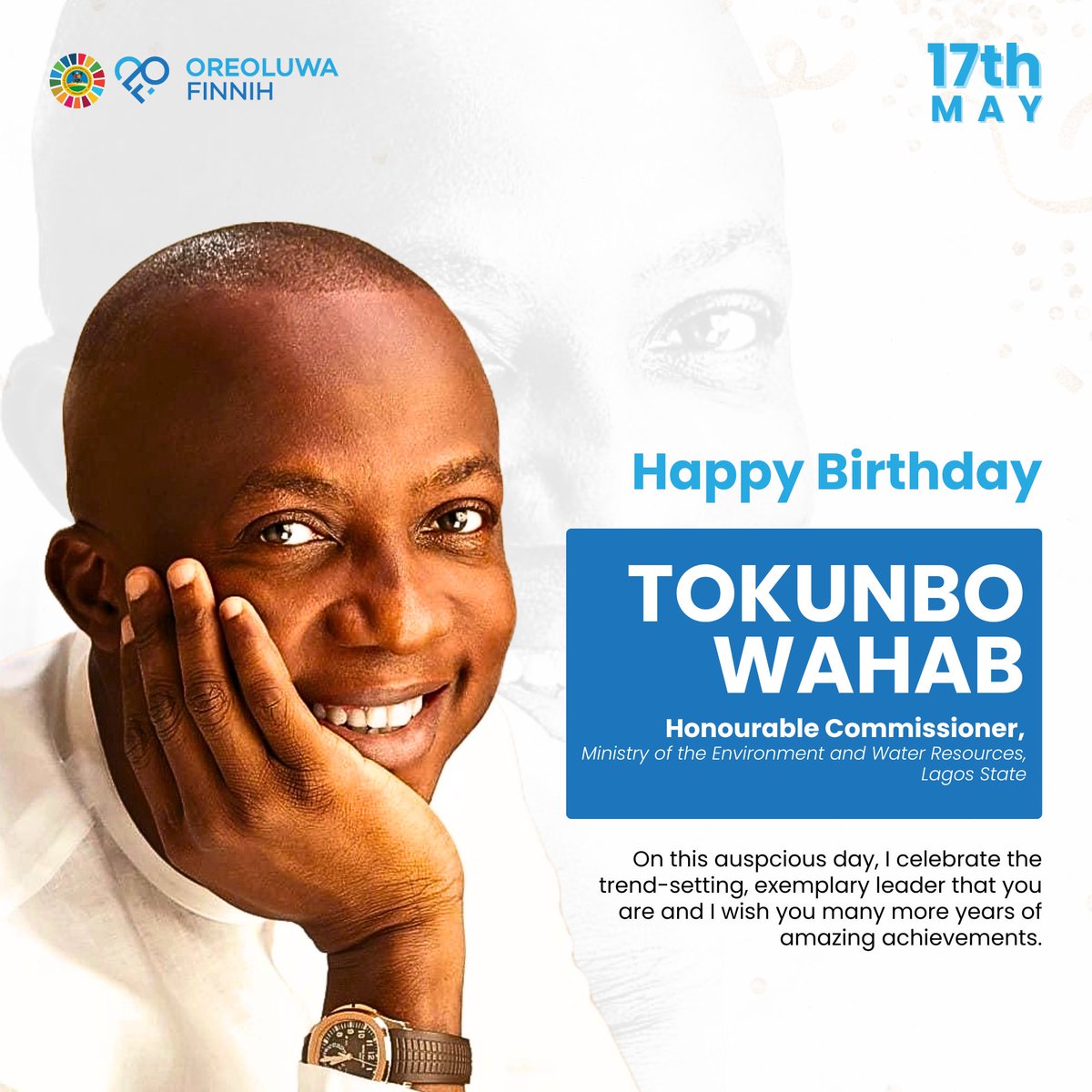 Happy Birthday, HC @tokunbo_wahab. We are grateful for the gift that you are to Lagos State. Thank you for your unwavering commitment to fostering a cleaner, greener and safer Lagos for all. I wish you many happy and prosperous returns of today in excellent health and even