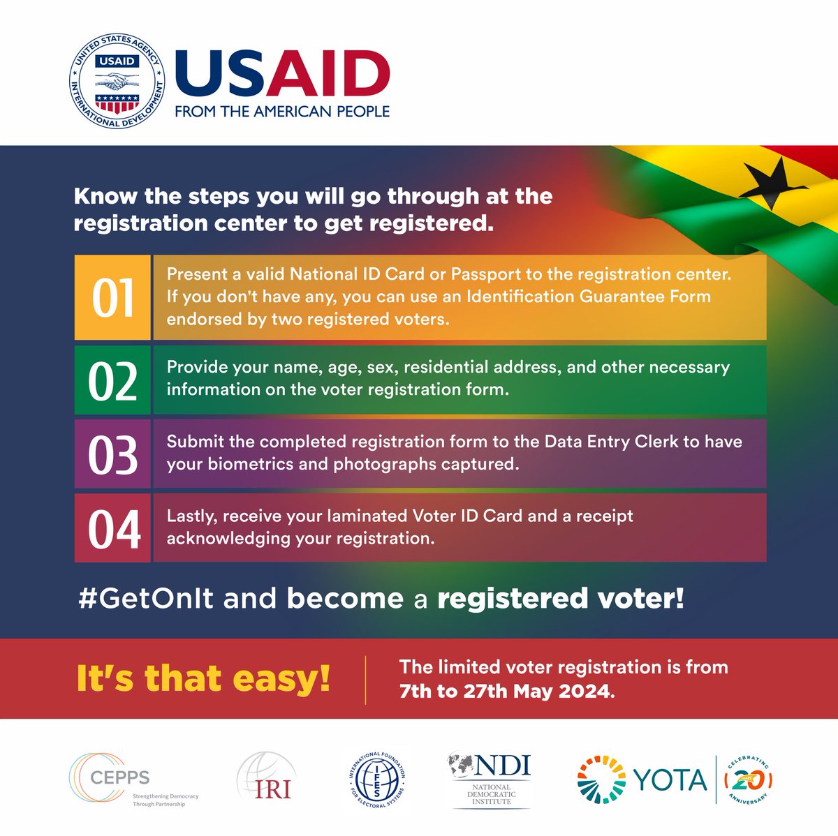 AsimawuTahiru's tweet image. Register now, vote with pride. #GetOnIt
#MyVoteMyFlex