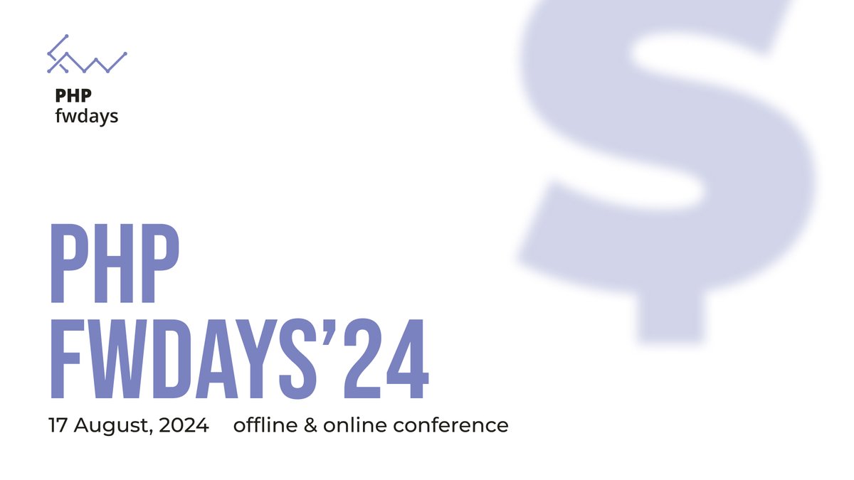 fwdays's tweet image. We are opening ticket sales for the biggest and the most popular Ukrainian conference for PHP developers – #php fwdays’24 conference 😊
🗓 August 17
🌍 Offline (Kyiv) and Online
Learn more and join 👉 bit.ly/4dwzXuk