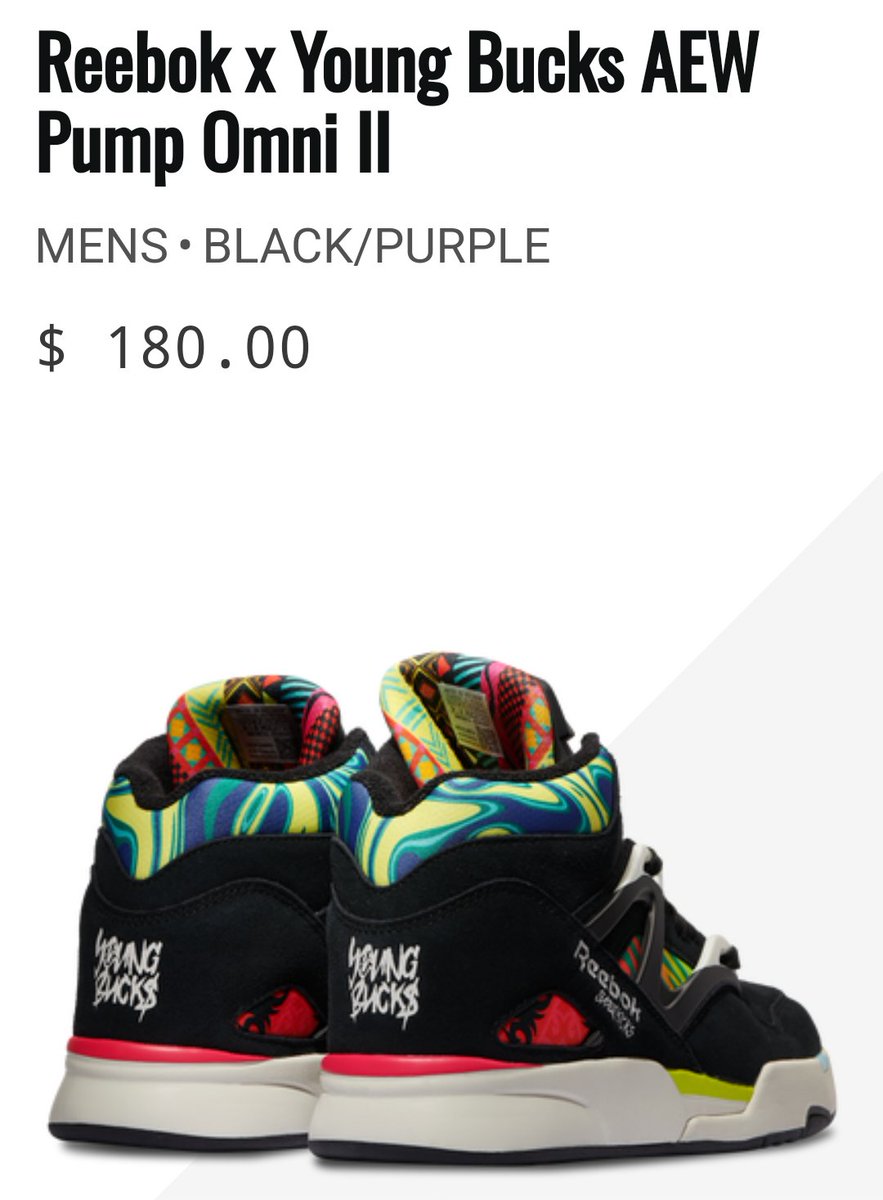 ヤングバックスのリーボック、180ドルもすんの