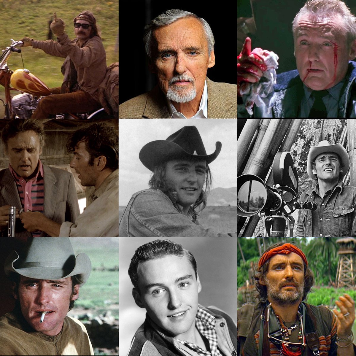 Born on this day 1936, American actor Dennis Hopper. Aside from Easy Rider Hopper was also in Alex Cox' Straight to Hell and Las Flores del Vicio aka The Sky is Falling which was mostly filmed around Mojacar. #botd #birthday #dennishopper #easyrider #straighttohell #actor