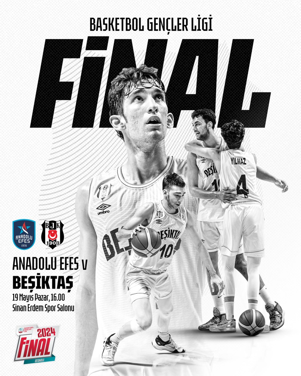 🏆 BGL Takımımız, Final maçında Anadolu Efes ile karşılaşacak. 19 Mayıs Pazar günü Sinan Erdem Spor Salonu'nda oynanacak maç saat 16.00'da başlayacak. 📌 Karşılaşmaya girişler ücretsizdir. #PotanınKartalları 🦅