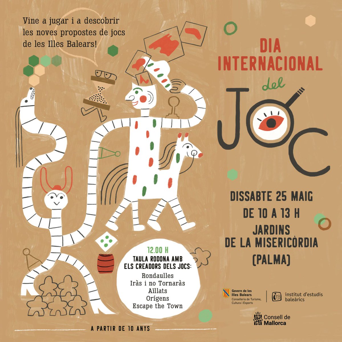 Celebreu el Dia Internacional del Joc a les Illes Balears amb diverses activitats a Mallorca, Menorca, Eivissa i Formentera! Jocs de taula, tallers i diversió per a totes les edats! 🎲 #DiaInternacionaldelJoc #IllesBalears uepmallorca.app/celebracio-del…