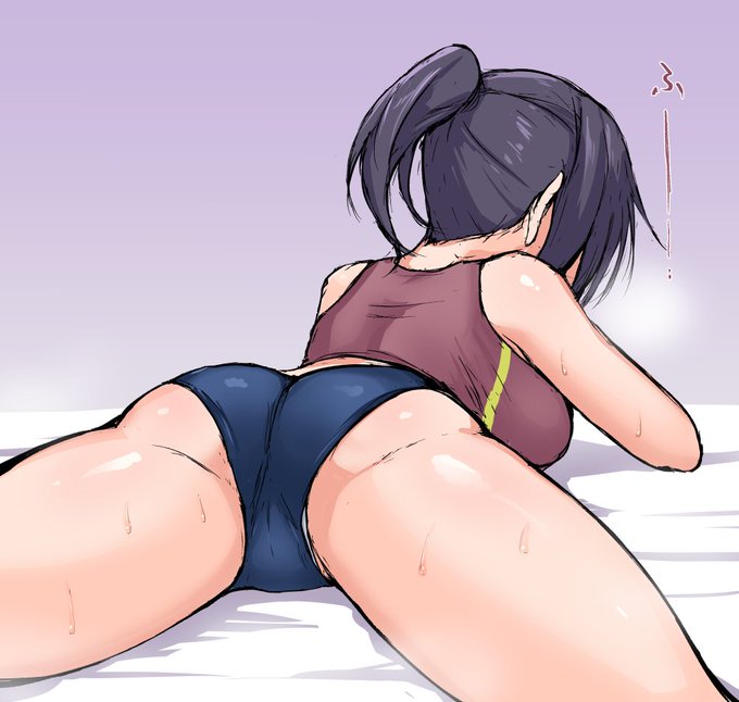 陸上部の活動後にクールダウンする乃永ちゃん 