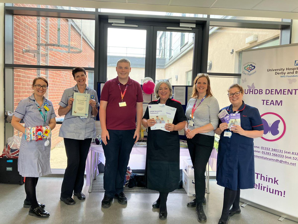 @UHDBLibrary staff are currently on the stall for #DementiaActionWeek2024 so go along and find about the distraction resources available @UHDBTrust they will be at RDH until 2pm today