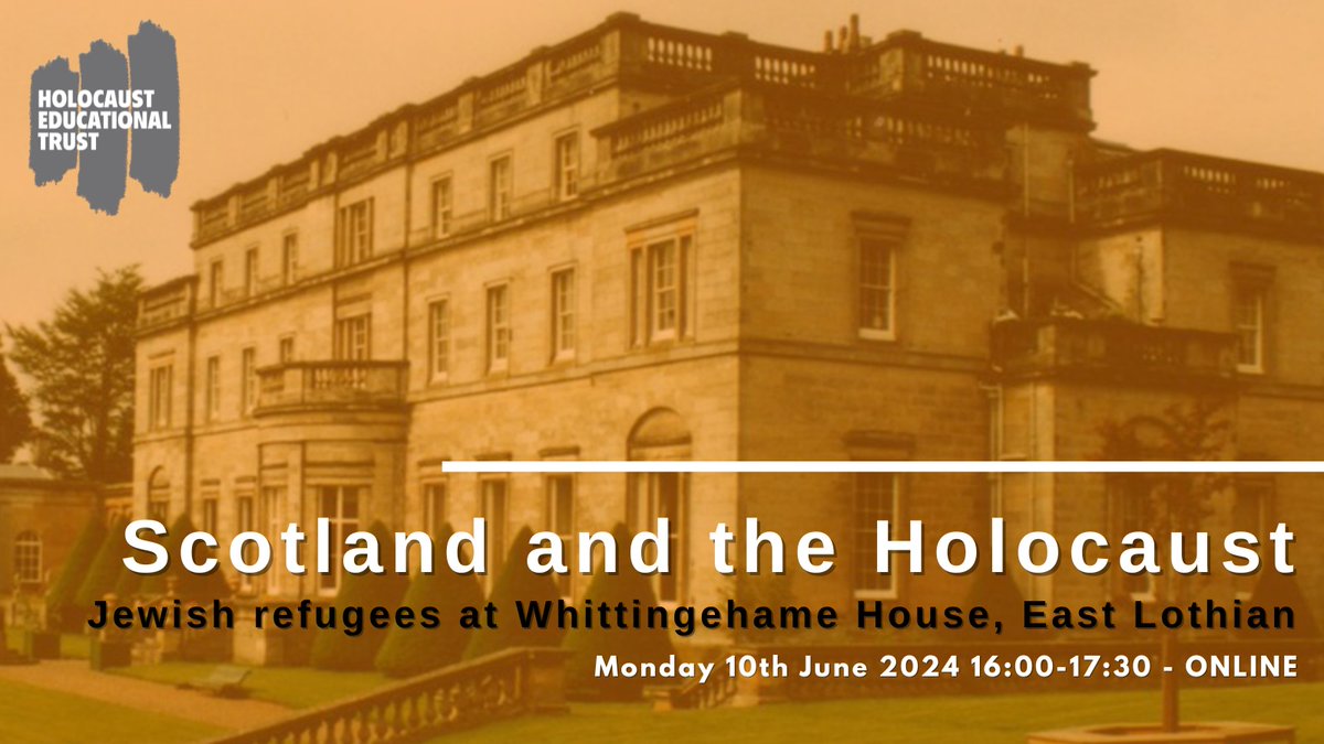 We are delighted to invite teachers from across Scotland to our free online CLPL workshop ‘Scotland and the Holocaust’, led by Dr Emily Smith, where we will explore a case study of young Jewish refugees who settled in Scotland. Find out more here: het.org.uk/lessons-from-a…