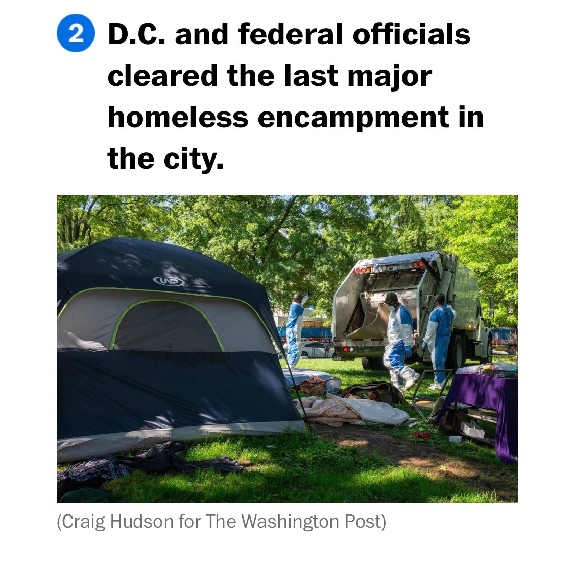 A quick correction to this @washingtonpost headline: Officials cleared the last major encampment besides the inevitable new encampments that will be created as a result of this decision Constant displacement worsens homelessness