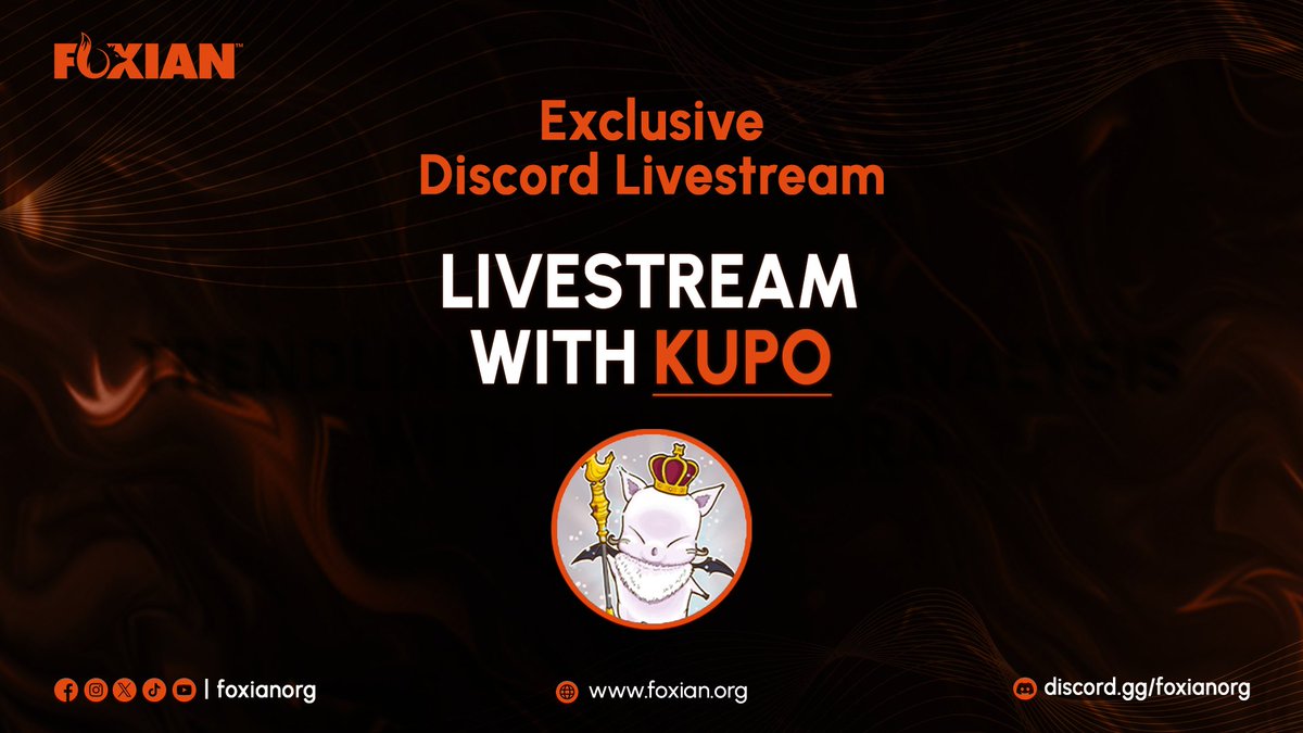 📈 STREAM ANNOUNCEMENT FOR TODAY
----------------------------

LIVESTREAMS WITH KUPO

Streams are the best way to learn, along with his scalp streams, Kupo tries to teach you how to trade, don't miss his streams.

For all newbie traders and traders who want to upskill yourself!✅