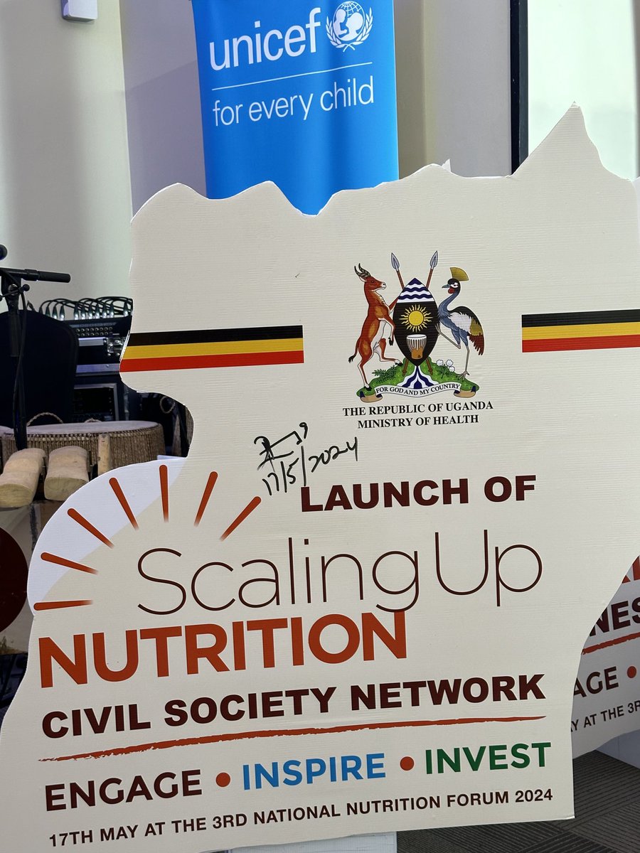Thank you nutrition Actors in Uganda for the #NationalNutritionForum2024 The #SUNCSN has been launched. @OPMUganda @UNICEFUganda @cascade