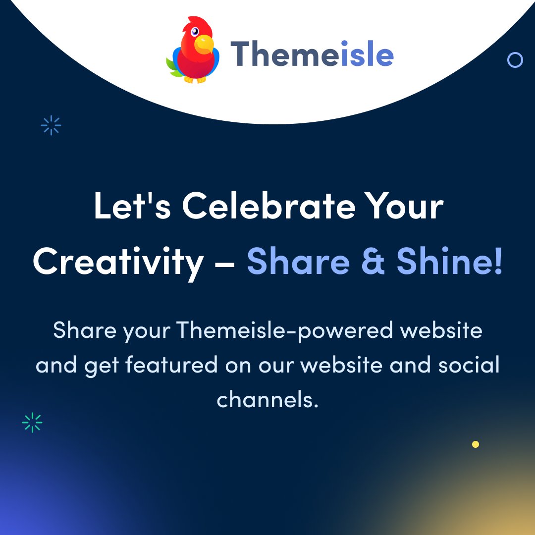 ThemeIsle's tweet image. Are you proud of your website built using Themeisle products? Comment below with your website link for a chance to be featured on our website and social channels! Your creativity deserves recognition 🏆
We can't wait to see your creations. #themeisle #WordPress #WebsiteShowcase