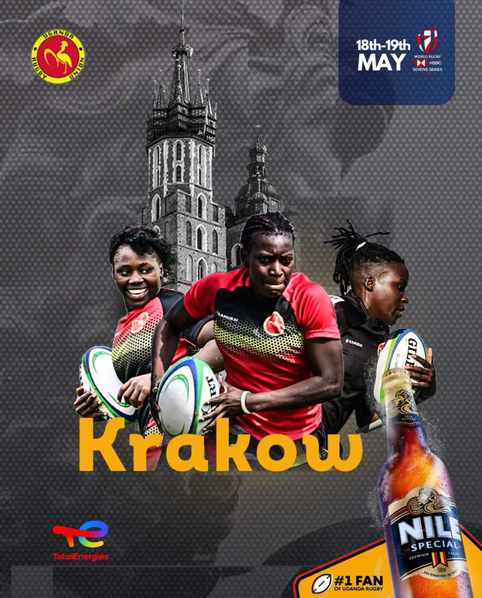 Uganda 🇺🇬 7s are ballers 🫡. Let’s all rally behind the ladies tomorrow as they take on the last leg of the Challenger Series in Krakow, Poland 🖤💛❤️

#NileSpecialRugby
#SupportUgandaSevens