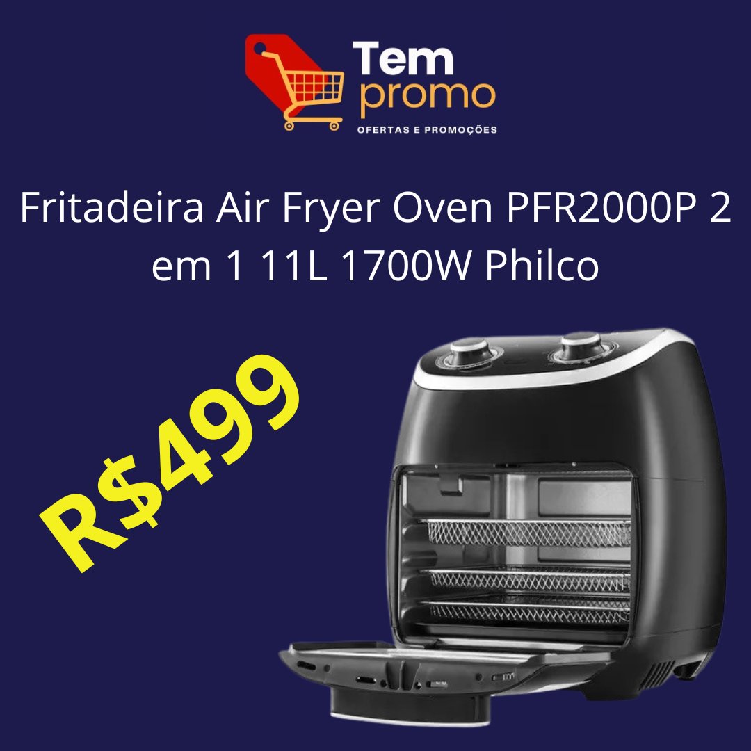 🍳🍳🍳

mercadolivre.com/sec/2UEc2DF

#AirFryer #Philco #Fritadeira #CozinhaSaudável #SemÓleo #Cozinhar #AirFryerOven #2em1 #1700W #11Litros #Praticidade #Culinária #Tecnologia #Eletrodoméstico #Gastronomia