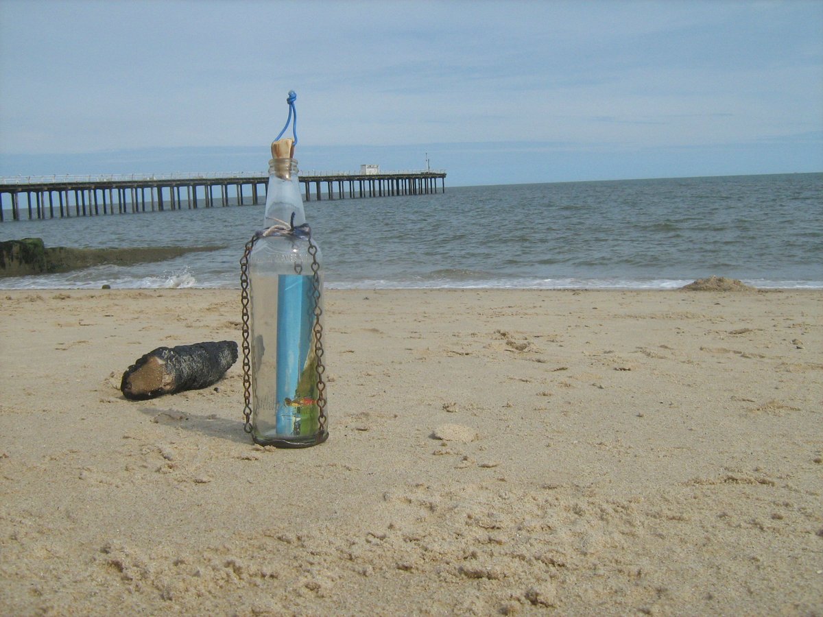 down at Felixstowe beach #sandy #beach #life #oldpier #oldbottle #lifesgreat #suffolk #coast