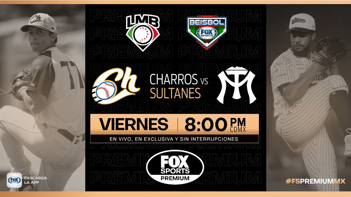 Los Charros viajan a Monterrey para sumar victorias, pero los Sultanes buscan mantenerse en lo más alto de la Zona Norte en la Liga Mexicana de #BEISBOLxFOXSPORTS ⚾ @charrosbeisbol 🆚 @SultanesOficial Viernes 8PM CDMX en vivo, en exclusiva y sin interrupciones por #FSPremiumM