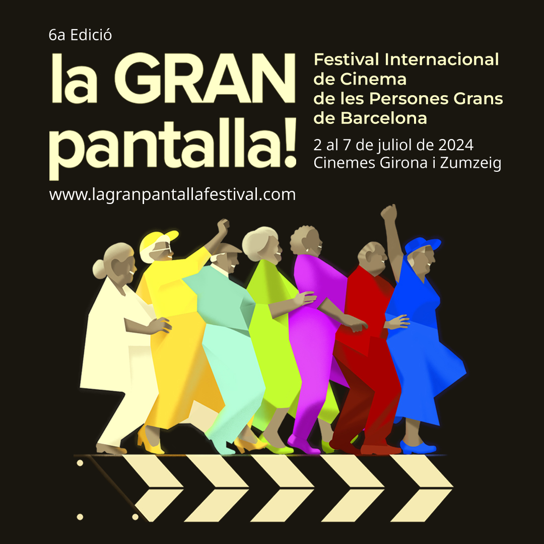 💥 Ja tenim aquí el cartell de #LaGranPantalla2024! 🎬 El Festival Internacional de Cinema de les Persones Grans de Barcelona torna amb la seva sisena edició ‼️ Save the date‼️📆 Del 2 al 7 de juliol 📍 @Cinemes_Girona i @ZumzeigCinema 📢 Ben aviat tornem amb novetats ‼️