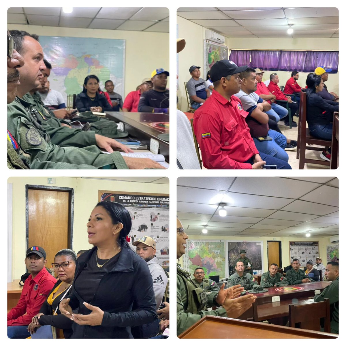 mirabal_yamilet's tweet photo. Sostuve una reunión con la ODI municipal junto al General de la ZODI 63 Amazonas  y los comandantes de ADI, dónde evaluamos la coyuntura internacional, nacional y regional armando un plan de trabajo articulado de manera integral para fortalecer cada área de está organización. https://t.co/PCNo2xe0dQ