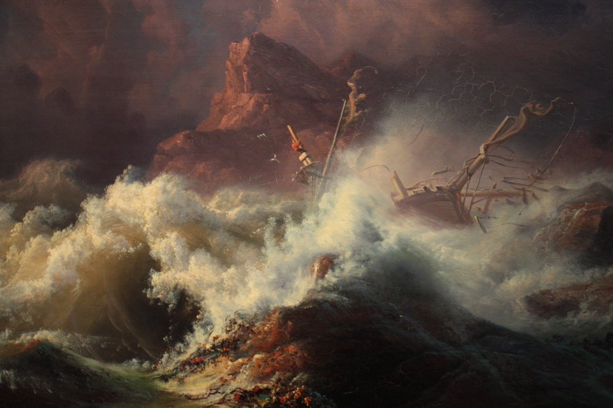The Wreck (1835), by Knud-Andreassen Baade