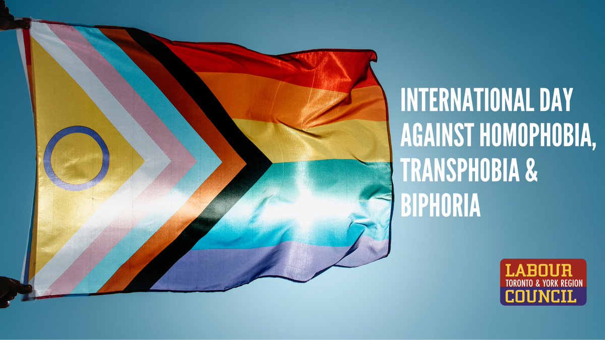 On International Day Against Homophobia, Transphobia & Biphobia, the Labour Council stands firm against the anti-2SLGBTQIA+ hate on the rise across Canada. Take Action! Tell gov'ts to push against hate & for rainbow equality ⤵️ rainbowequality.ca/takeaction
