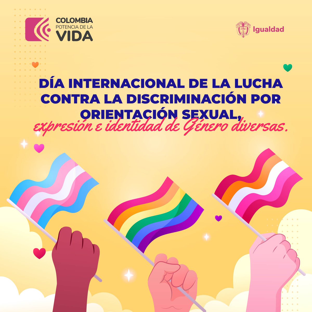 En cada acción, en cada palabra, elige la inclusión. Sigamos creando un mundo en donde todas las identidades sean respetadas y celebradas. ¡Únete a esta campaña contra la HomoLesboBiTransfobia! #HomofobiaCero #LesbofobiaCero #Transfobiacero @FranciaMarquezM