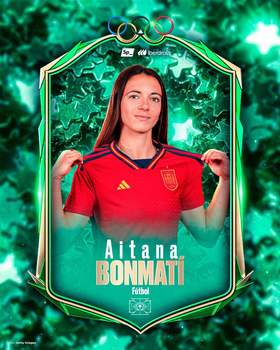 Ganadora de todos los premios posibles, el motor de la campeona del mundo y del Barça que roza una temporada de leyenda ⚽️👑 @AitanaBonmati, siempre insaciable, tiene el oro olímpico entre ceja y ceja 🤝 @iberdrola / #RoadtoParis2024