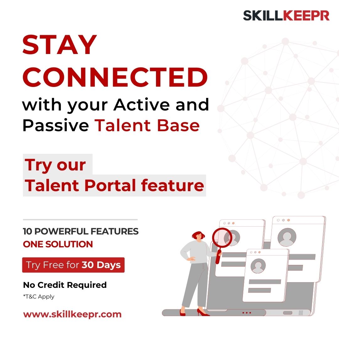 With Skillkeepr, effortlessly manage, connect, and engage with your active and passive talent pool.

10 powerful features in one solution.

Visit skillkeepr.com and Enjoy 30 days free trial.

#candidatepool #hiringefficiency #HRsolutions #innovation #skillkeepr