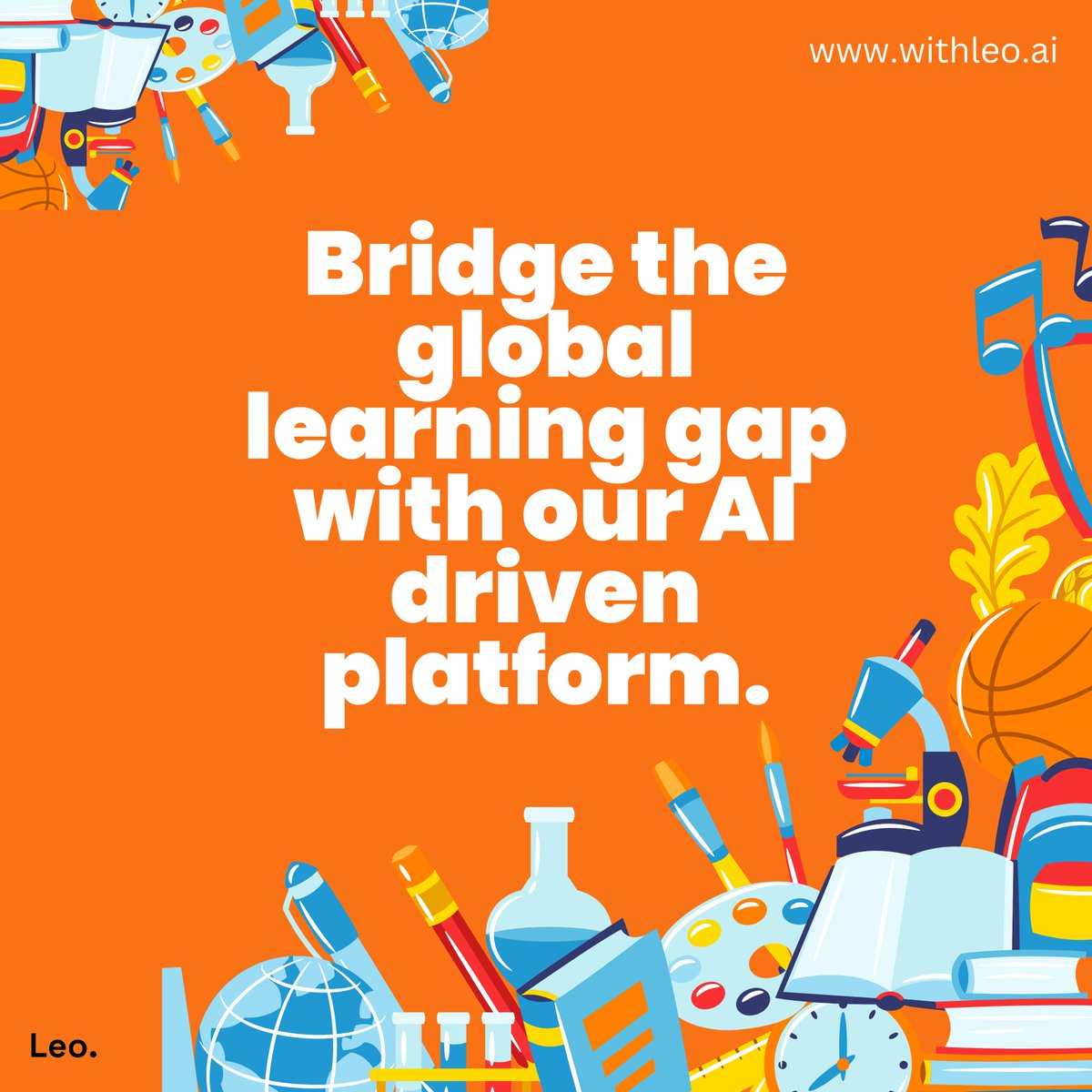 Bridge the global #education gap with Leo 🌍—an #AI-driven platform making quality learning accessible to all, even in resource-limited settings. Discover how Leo supports your initiatives at withleo.ai #edtech #teaching #AIinEducation #TeacherTools #EducationalAI