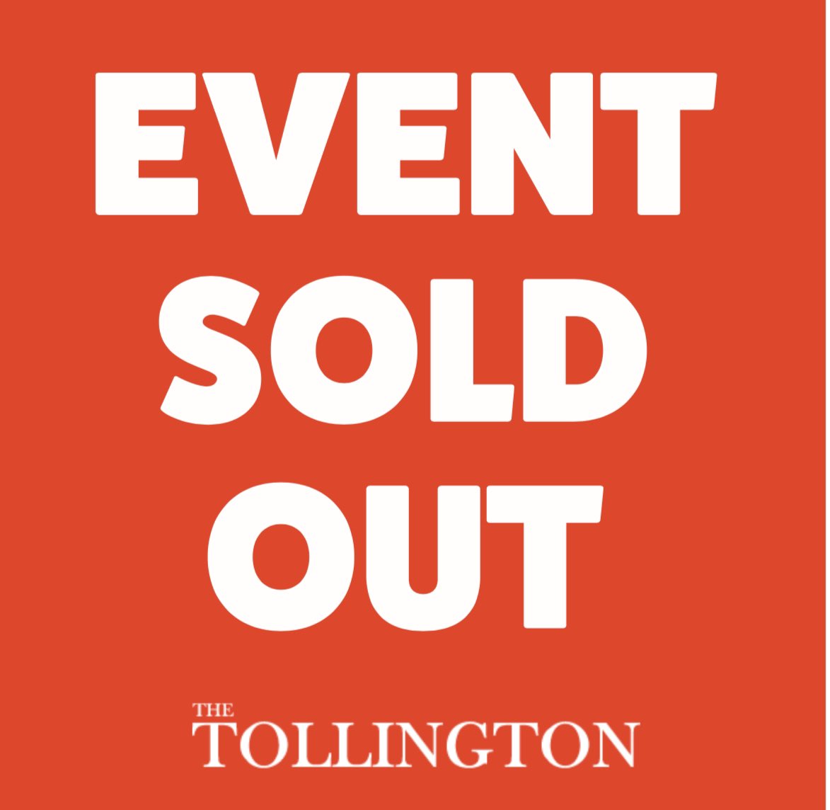 All tickets for Sunday have been sold out! Quicker than even we thought. Big apologies to anyone who didn’t manage to get down to get one. Sadly a capacity is a capacity and we can’t build an extension! Thanks for all the support, as always.