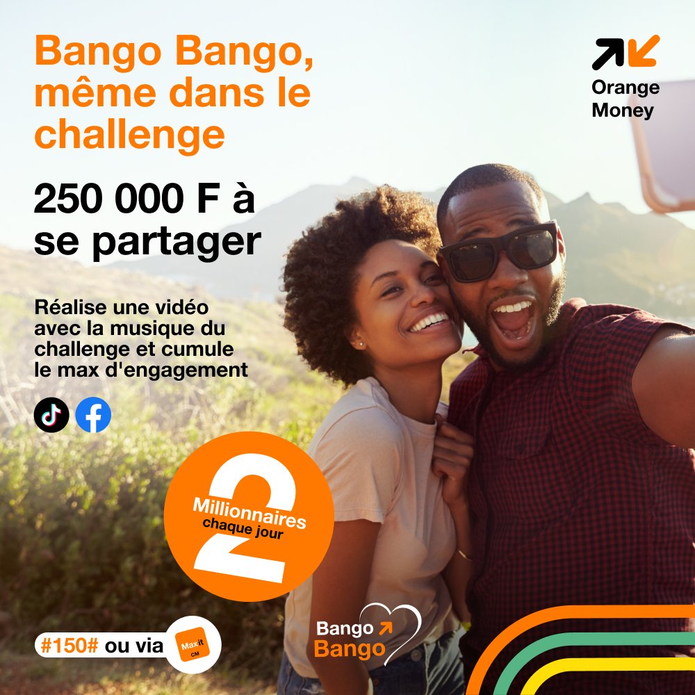 yemargent's tweet photo. Participe au challenge sur Facebook ou Tik Tok et tente de faire partie du Top 10 récompensé.
Comment participer :
Sur Facebook : Réalise une vidéo en utilisant le son disponible ici 👉🏽 https://t.co/yLKlYOved8)
Fin : 29 mai
#bangobango https://t.co/swGTLadyKg
