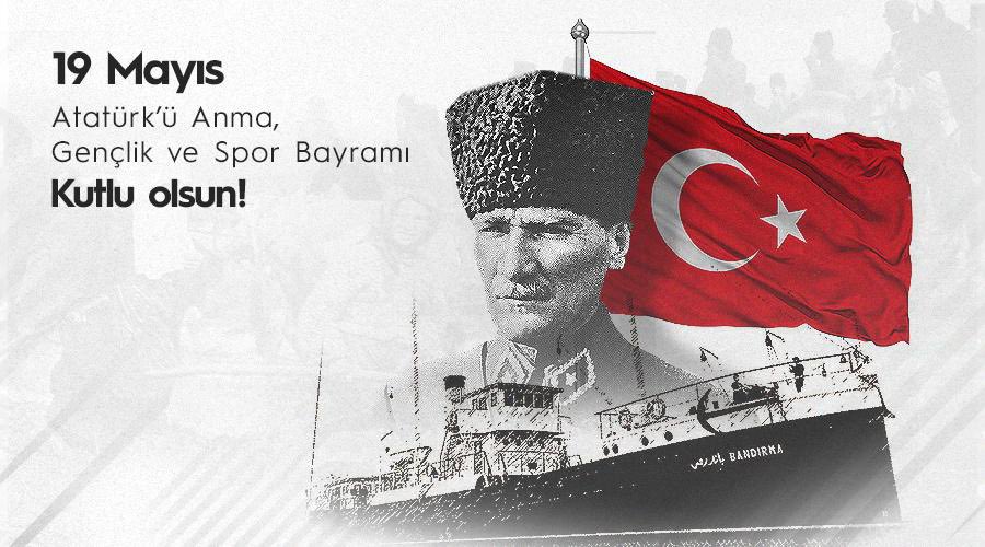 19 Mayıs Atatürk’ü Anma, Gençlik ve Spor Bayramı Programına Tüm Aziz Hemşehrilerimiz Davetlidir. 🇹🇷 📌 Gençlik ve Spor Festivali (Cumhuriyet Meydanı Saat 13:00) 📌Genç Ofis Açılışı ve Gençlerle Söyleşi (Atatürk Stadyumu Saat 16:00) 📌 Fener Alayı Gençlik Yürüyüşü (İzzetpaşa