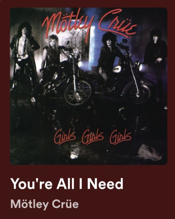 The blade of my knife faced away from your heart,
Those last few night it turned and sliced you apart,
This love that I tell now feels lonely as Hell,
From this padded prison cell🎼🎸🥁🎶🎤🤘🏻#MotleyCrue #GirlsGirlsGirls #YoureAllINeed #RnFnR #music