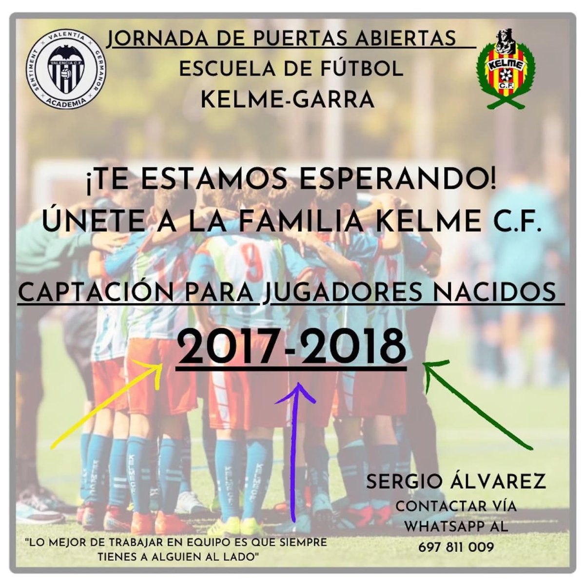 Kelme CF invita a los niños nacidos en los años 2017 y 2018 a las Captaciones para la temporada 24-25. Te estamos esperando! #dalekelme #muchagarra 🐾