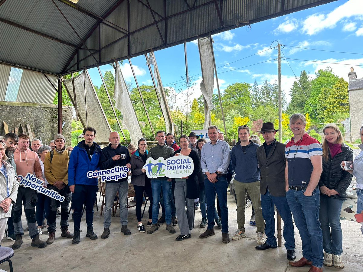 We had fantastic weather at our first Peer Learning training on Moeran's Farm in Cavan this week, with a great crop of new host farmers, who are looking forward to hosting their first participants! It was a great day of learning from experienced social farmers & from each other!