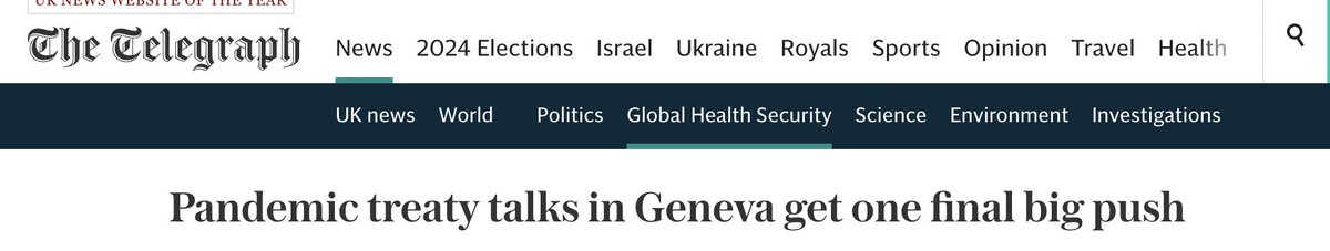 'The pandemic treaty negotiations have centred on issues of fairness or “equity”. @PaulNuki, the Global Health Security Editor at the @Telegraph, gives his take on the #PandemicAccord. I was grateful for the opportunity to speak to him. bit.ly/3K2rHoq