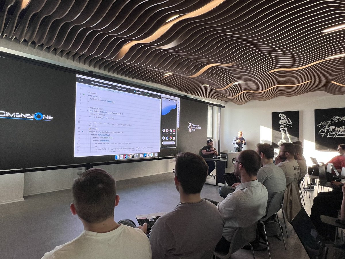 Gprioriello's tweet photo. 🌟 Flutter zero to Hero 🌟
Google Developer Groups #GDG 
#SamniumInnovationHub #Campobasso https://t.co/bXuE5suYj8
