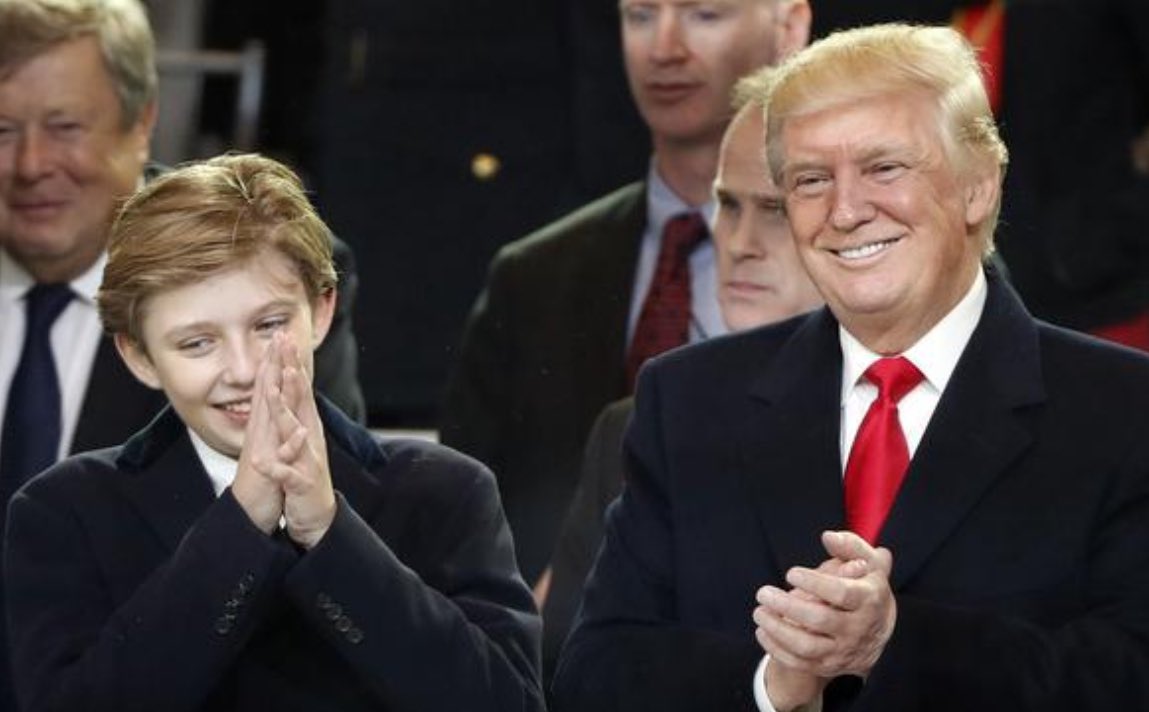 When you have a father like Trump your son looks like Barron. 💞💞💞