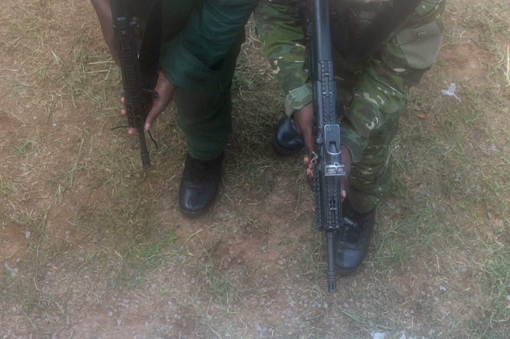 Members of the Ivorian Special Forces conduct tactical movements during #Flintlock24 in Jacqueville, Côte d’Ivoire, May 15, 2024. Flintlock helps strengthen the defense capabilities of African governments and regional organizations to address security threats more effectively.
