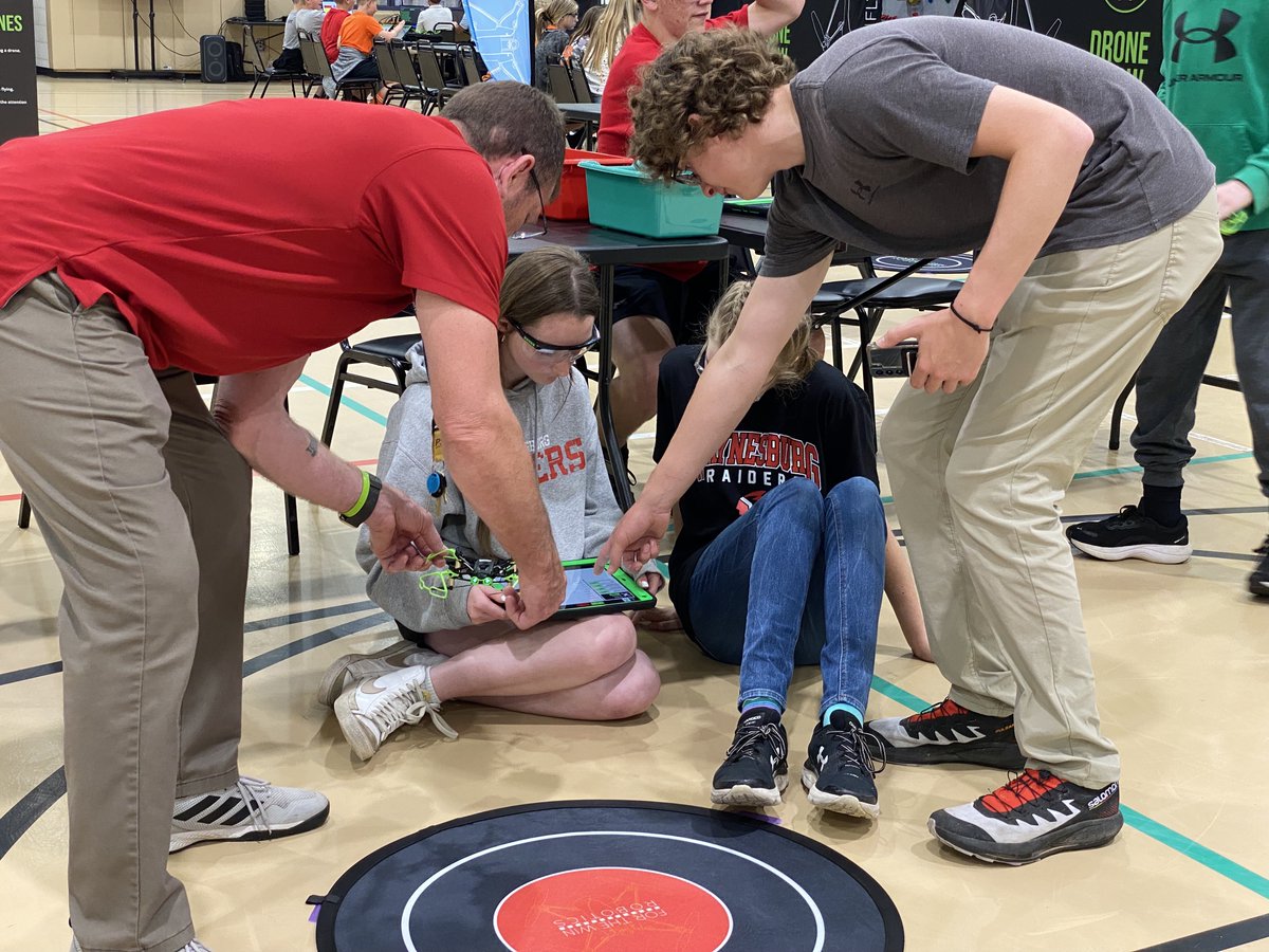 The Rural Wings Drone Competition took flight for #RemakeDaysSWPA! Students from Greene Co. used the @FTWRobotics program to Build, Fly, Code. They competed at the EQT Rec Center in relay races, blind drone runs, & more! 🚁 @remakelearning @RemakeDays #RemakeLearning