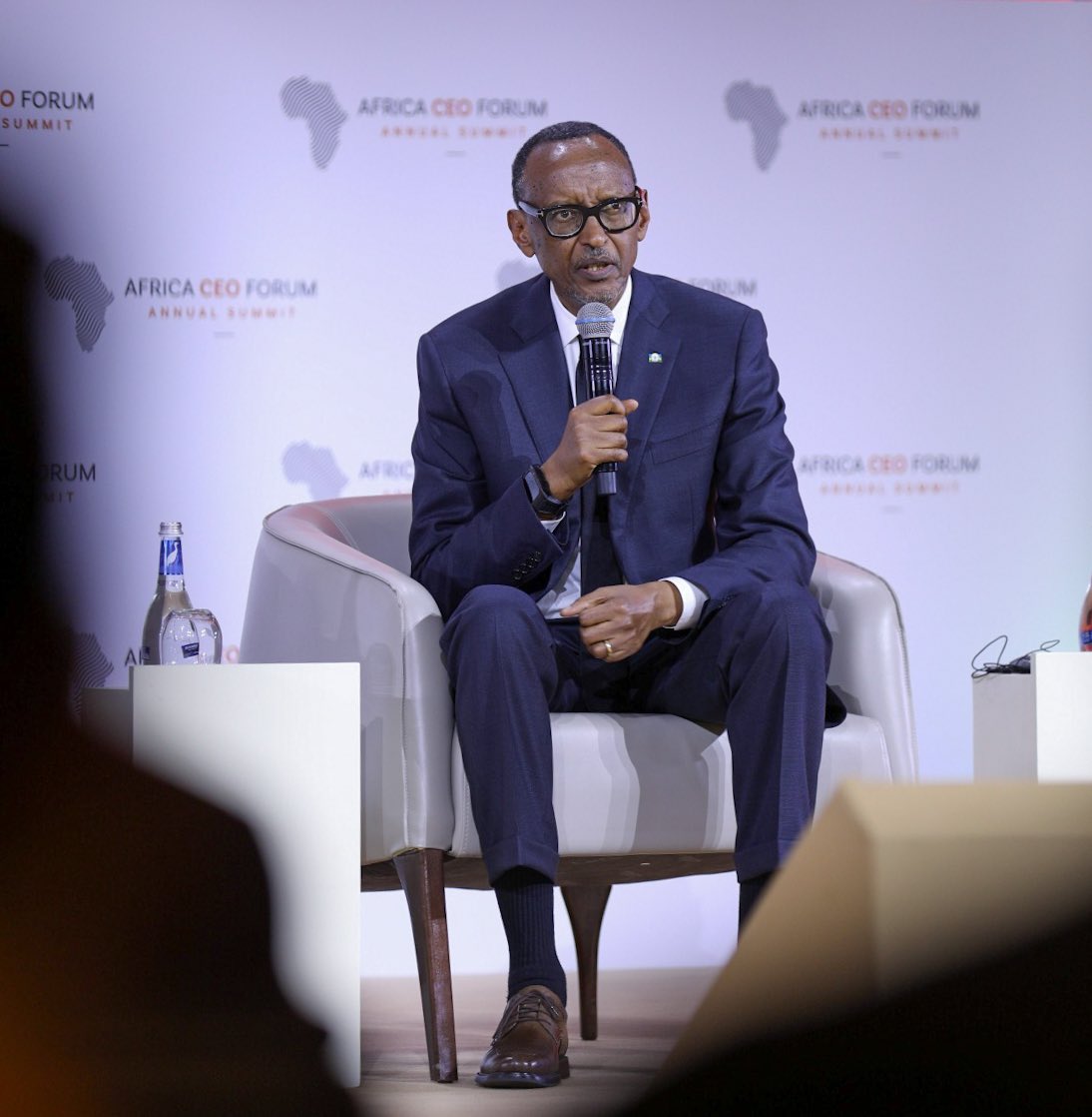 President Kagame at #ACF2024: We have to be practical and realistic. We have to work with the resources that we have. “Governments should be able to create business friendly policies, and businesses should also work to maximize that. It is doable.”