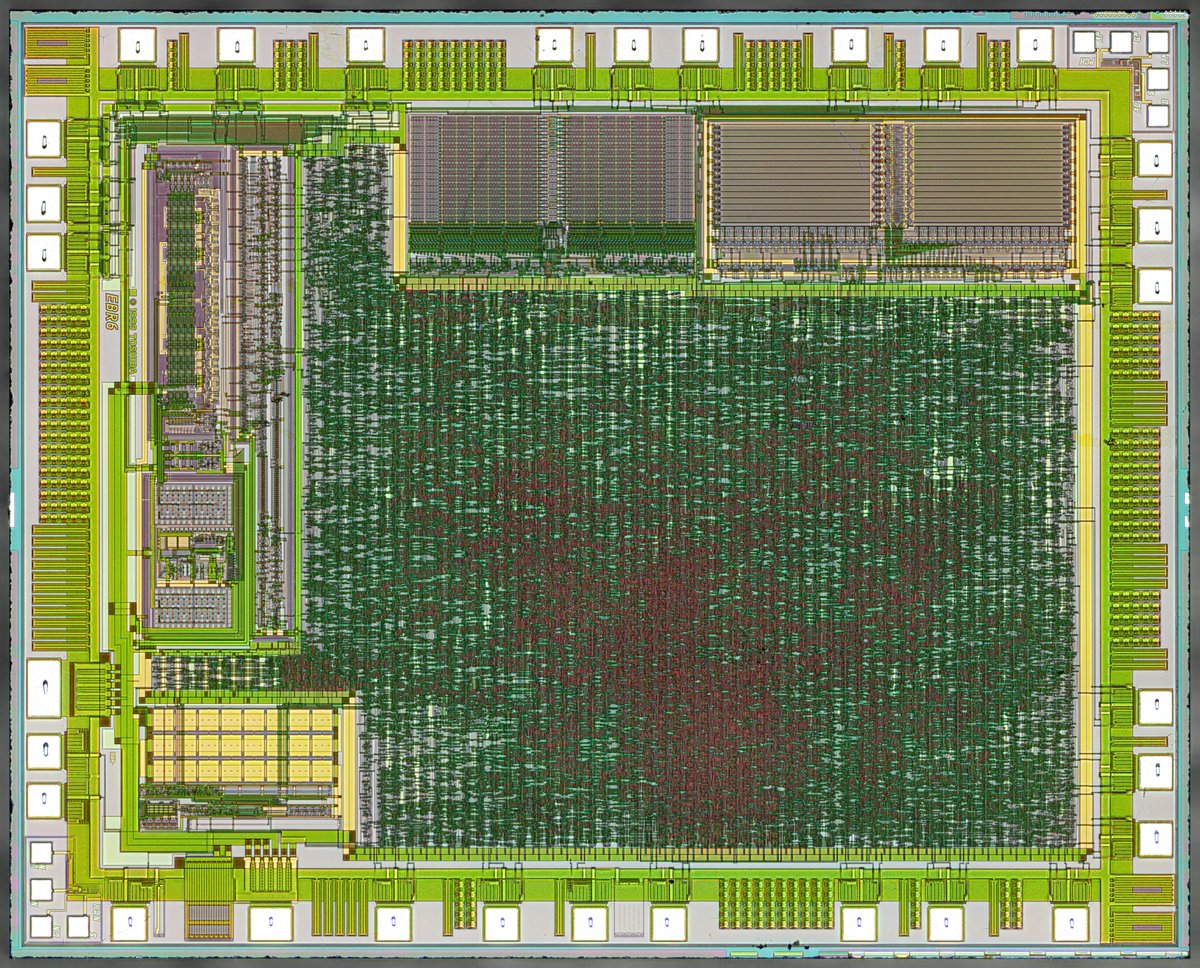 Toshiba TMP86C807 8-bit Microcontroller
Polyimide was stripped.