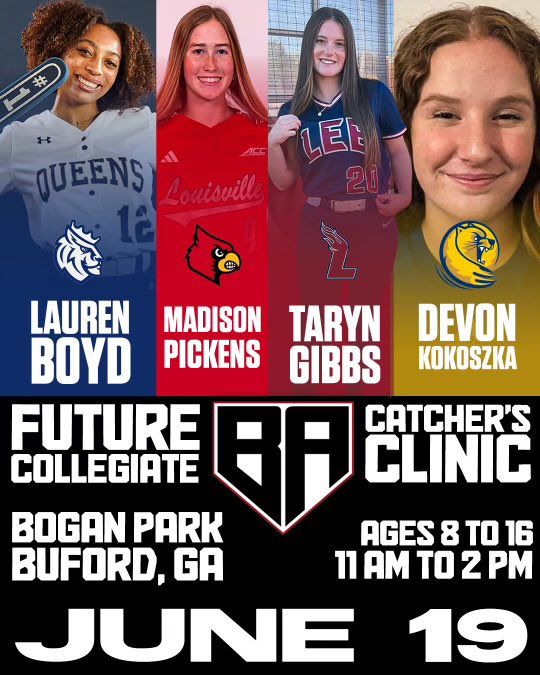 Devon Kokoszka (@devonkokoszka) on Twitter photo Please join us on June 19th for our catching clinic with <a href="/BackstopAcademy/">Backstop Academy 🥎</a> ‼️
Register with the link below 👇
schedulicity.com/scheduling/BA6… Please join us on June 19th for our catching clinic with <a href="/BackstopAcademy/">Backstop Academy 🥎</a> ‼️
Register with the link below 👇
schedulicity.com/scheduling/BA6…