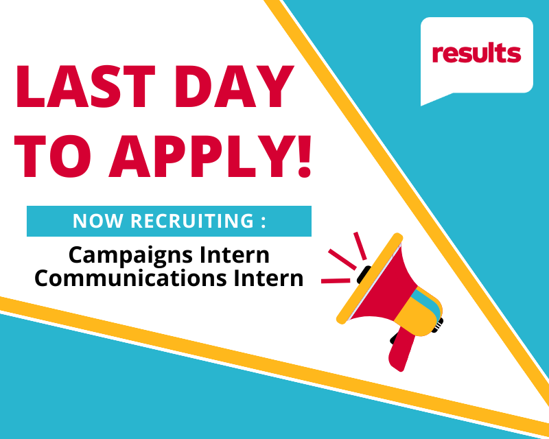 LAST CHANCE to spend a summer with Results☀️ If you're 15-30 years old & want to gain valuable work experience in international development, this is your chance! Join us as our Campaigns or Communications Intern, deadline is TONIGHT ⏰ #CanadaSummerJobs 👉resultscanada.ca/category/job-p…