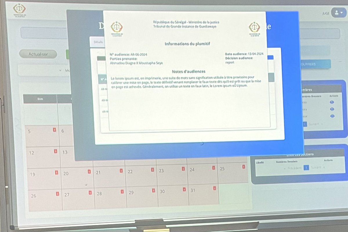 Catherine Phuong (@catherinephuong) on Twitter photo Très contente que le <a href="/PNUDSenegal/">PNUD Sénégal</a> travaille avec le Min de la #justice sur une platforme #ejustice pour le nv #tribunal de Guédiawaye. Le potentiel pour une #transformation systémique de la justice au #Senegal est immense #DigitalTransformation #A2J Très contente que le <a href="/PNUDSenegal/">PNUD Sénégal</a> travaille avec le Min de la #justice sur une platforme #ejustice pour le nv #tribunal de Guédiawaye. Le potentiel pour une #transformation systémique de la justice au #Senegal est immense #DigitalTransformation #A2J