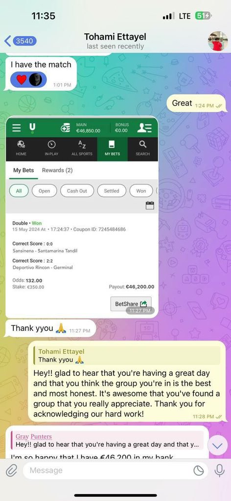 STOP!!! ⚠
Stop🚯 wasting your Money on predictions

Buy fixed matches from a real source.

Buy my games today change your story.

I do not give pay after or trial game because I'm sure of my games

Buy directly from ME add NEVER LOOSE 🙅🏾‍♂