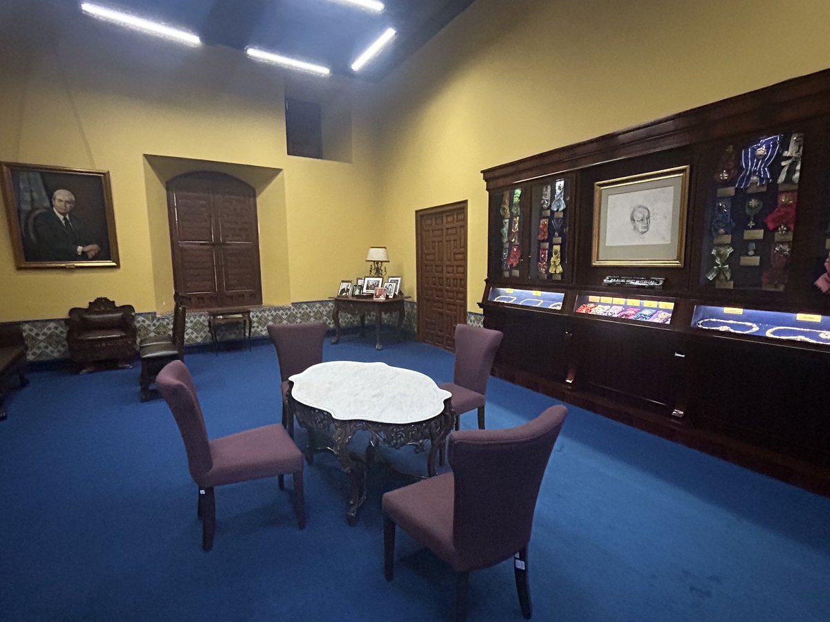 And just time to pop in to see Javier Pérez de Cuéllar’s office here at @CancilleriaPeru at the Palacio de Torre Tagle. Former UN Secretary General, he really put Perú on the international relations map in the early 1980s, at a time of significant world tensions.