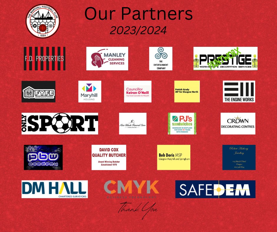 Our 2023/2024 season has come to a close. We would like to take this opportunity to place on record our sincere thanks to all of our commercial partners for their fantastic support throughout the season. Commercial enquiries can be directed to club1884@outlook.com. 🔴⚫️🔴⚫️
