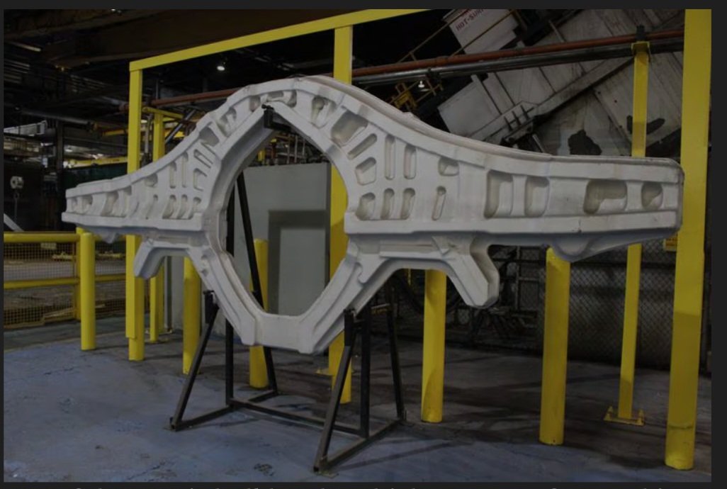 F35 bulkheads forges in one piece out of aluminum or titanium using a 50,000-ton machine. Only one such machine exists anywhere in the world, using a process called near-net forging along with some technologies developed and patented by Arconic forges.