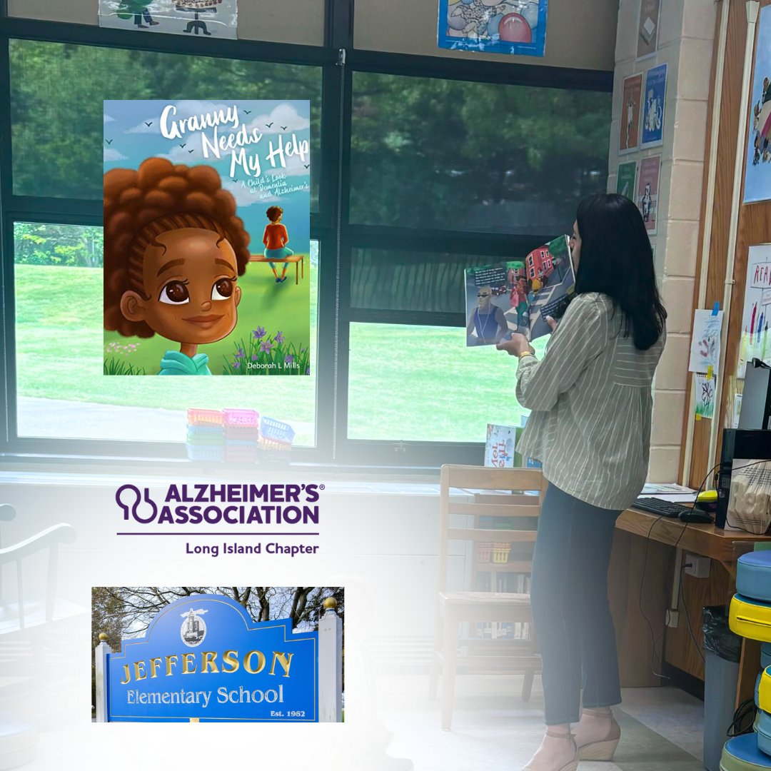 Thank you to Jefferson Primary School for allowing us to educate your students about dementia with the help of the fantastic book 'Granny Needs My Help: A Child's Look at Dementia and Alzheimer's'. alz.org/longisland #EndALZ @HUFSD